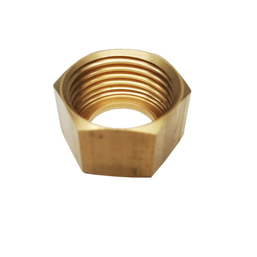 1/2" IPS x 9/16" ID- 14 Thread Brass Basin Nut (all brass)