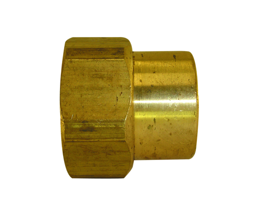 3/4" FHT x 1/2" FPT Brass Hose Nipple