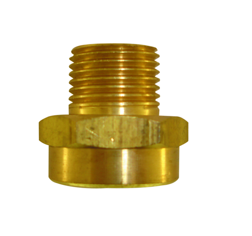 3/4" FHT x 1/2" MPT Brass Hose Nipple