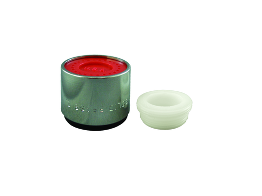 Dual Thread Faucet Aerator (0.5 gpm)-Chrome Plated