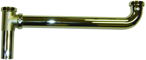 1-1/2" x 16" 22 Ga S/J Brass End Outlet Waste- Chrome Plated