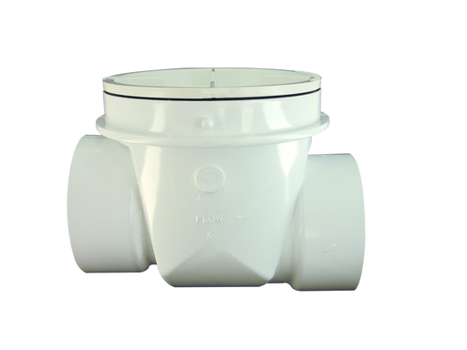 4" Sch 40 PVC Backwater Valve
