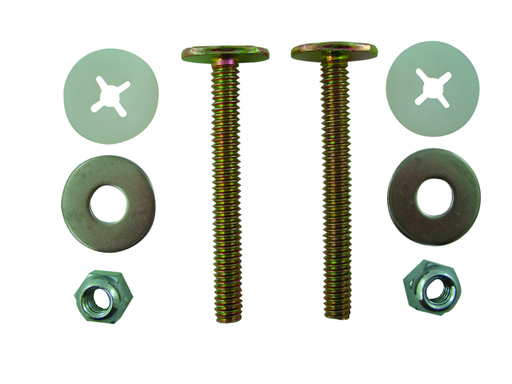 5/16" x 2-1/4" Closet Bolt Set w/ Round Washers/ Speed Nuts-