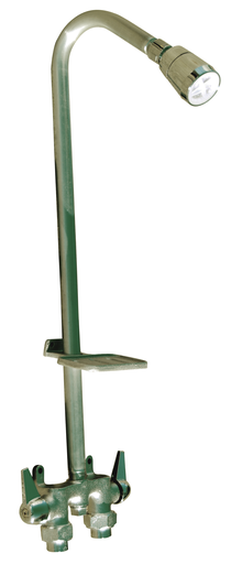 1/2" IPS Utility Shower w/ Soap Dish- Chrome Plated