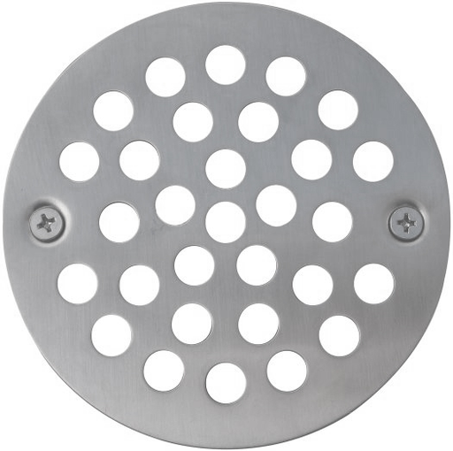 4 -1/4" OD Strainer w/ 3-3/8" Screw Holes- PVD Satin Nickel