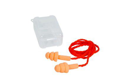 3M E-A-R UltraFit Silicone Earplugs 340-3002, Corded, with Carry Case, 80 Pair/Box, 4 Boxes EA/Case, 320 Pair/Case