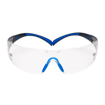 3M SecureFit Safety Glasses SF401SGAF-BLU, Blue/Gray, Clear Scotchgard Anti-fog Lens, 20 EA/Case