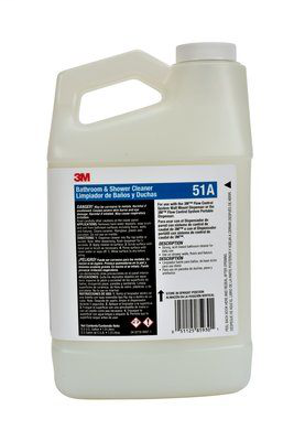3M Bathroom and Shower Cleaner Concentrate 51A, 0.5 Gallon, 4/case