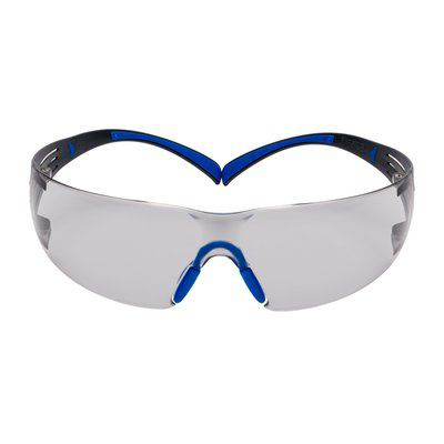 3M SecureFit Safety Glasses SF407SGAF-BLU, Blue/Gray, I/O Gray Scotchgard Anti-fog Lens, 20 EA/Case