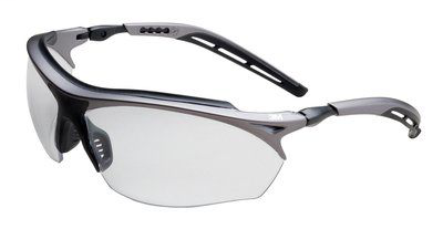 Product image for 3M 14248-00000-20 Maxim GT Protective Eyewear, I/O Mirror Lens, Metallic Gray and Black Frame, 20 EA/Case