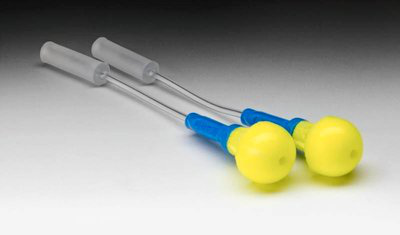 3M E-A-R Push-Ins Probed Test Earplugs 393-2002-50, 50 Pair/Case