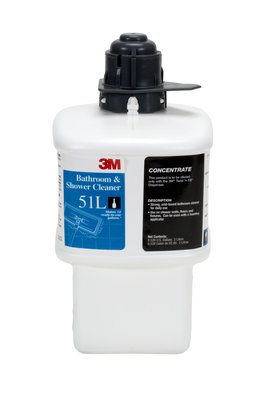 3M Bathroom and Shower Cleaner Concentrate 51L, Black Cap, 2 Liter, 6/case