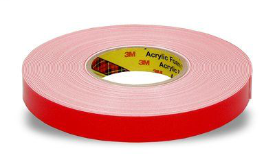 3M Acrylic Foam Tape 4225, White, 3.18 mm