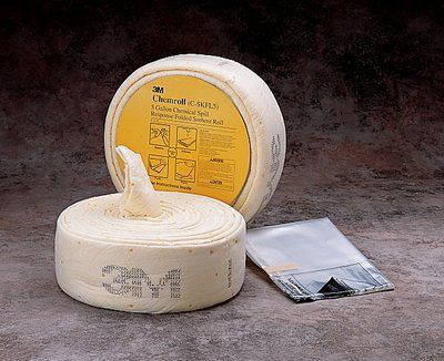 3M Chemical Sorbent Folded Spill Kit C-SKFL5/07175(AAD), Environmental Safety Product, Chemroll, 5 gallons, 3 ea/cs