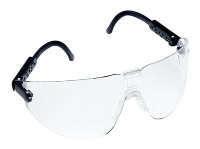 3M Lexa Fighter Protective Eyewear 15154-00000-100 Clear Anti-Fog Lens, Black Temple, Large 100 EA/Case