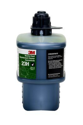 3M Neutral Quat Disinfectant Cleaner Concentrate 23H, Gray Cap, 2 Liter, 6/case