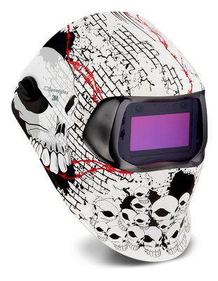 3M Speedglas 100 Welding Helmet with Boneyard Graphics 07-0012-31BY, with ADF 100V, Shades 8-12, 1 EA/Case -- OBSOLETE