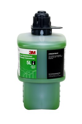 3M Quat Disinfectant Cleaner Concentrate 5L, Gray Cap, 2 Liter, 6/case
