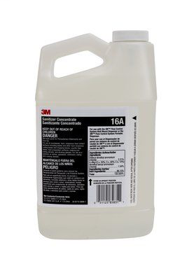 3M Sanitizer Concentrate 16A, 0.5 Gallon, 4/case