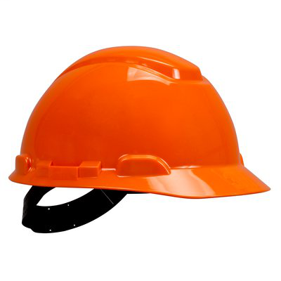 3M Hard Hat, Orange 4-Point Pinlock Suspension H-706P, 20 EA/Case