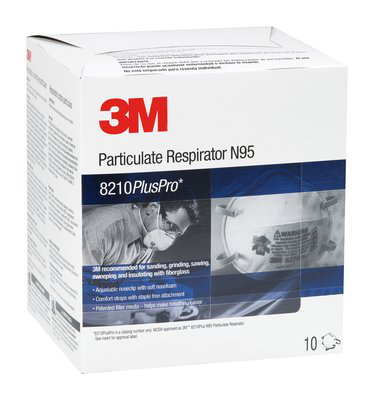 3M Particulate Respirator 8210PlusPro, N95 80 EA/Case