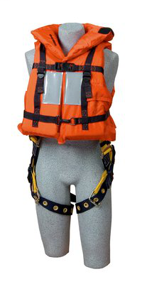 3M DBI-SALA Off-Shore Lifejacket with Harness D-ring Opening 9500468, Universal, 1 EA