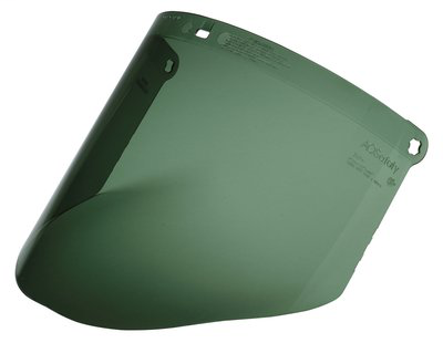 3M Polycarbonate Faceshield WP96C, Dark Green, 82702-00000, Molded 10 EA/Case