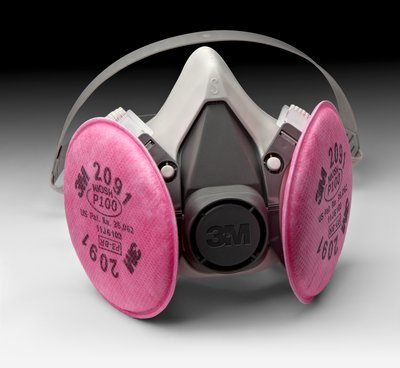 3M Half Facepiece Reusable Respirator Assembly 6191/07001(AAD), P100, Small 24 EA/Case
