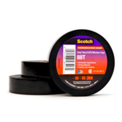 3M 88T 1-1/2-X-44FT TELEPHONE VINYL PLASTIC TAPE (case qty 90) 3M 88T 1-1/2-X-44FT TELEPHONE VINYL PLASTIC TAPE (case qty 90)