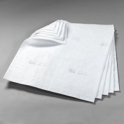 3M Petroleum Sorbent Static Resistant Pad HP-557, Environmental Safety Product, High Capacity, 50 ea/cs