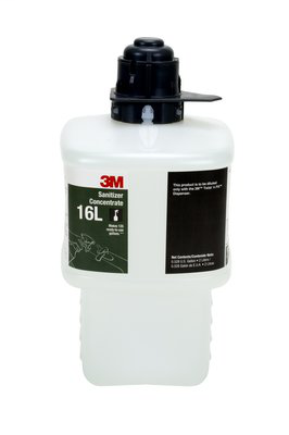 3M Sanitizer Concentrate 16L, Black Cap, 2 Liter, 6/case