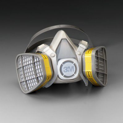 3M Half Facepiece Disposable Respirator Assembly 5103, Organic Vapor/Acid Gas, Small 12 EA/Case