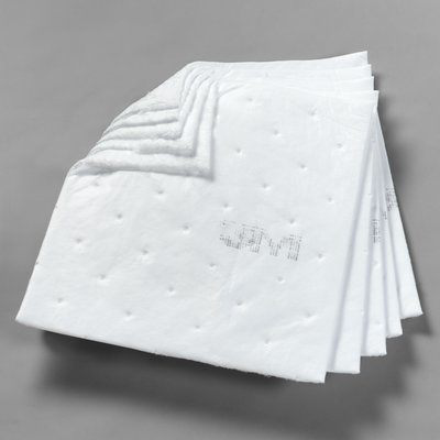 3M Petroleum Sorbent Pad HP-255, Environmental Safety Product, High Capacity, 50 ea/cs