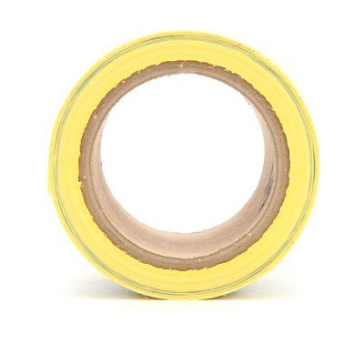 Scotch Buried Barricade Tape 374, CAUTION BURIED TELEPHONE LINE BELOW, 3 in x 300 ft, Yellow, 16 rolls/case, BULK