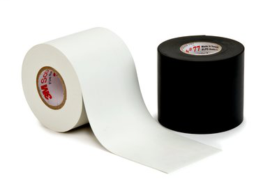 Mayer-DDS-Scotch Fire-Retardant Electric Arc Proofing Tape 77, 3 in x 20 ft, Black, 1 roll/carton, 10 rolls/case-1