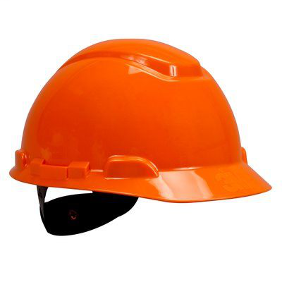 3M Hard Hat H-706R, Orange 4-Point Ratchet Suspension, 20 EA/Case