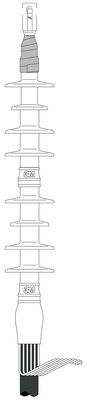3M 5646-1/0 Cold Shrink 8 Skirt Jacketed Concentric Neutral Termination Kit 3M 5646-1/0 Cold Shrink 8 Skirt Jacketed Concentric Neutral Termination Kit