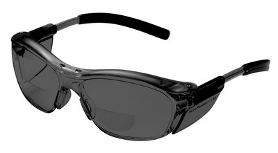 3M Nuvo Reader Protective Eyewear 11501-00000-20, Gray Lens, Gray Frame, +2.0 Diopter, 20 EA/Case