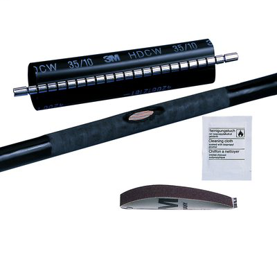 3M Wraparound Heat Shrink Cable Repair Sleeve HDCW-55/15-250, Length 9.8 in (250 mm), 5 per case