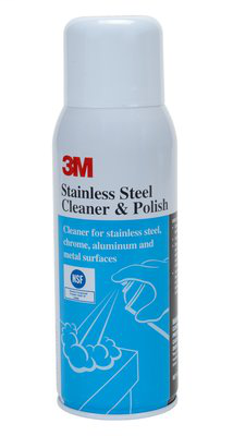 3M Stainless Steel Cleaner and Polish, 10 oz Aerosol, 12/case