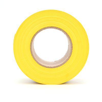 Scotch Barricade Tape 382, CAUTION / CIUDADO, 3 in x 1000 ft, Yellow, 8 rolls/case, BULK