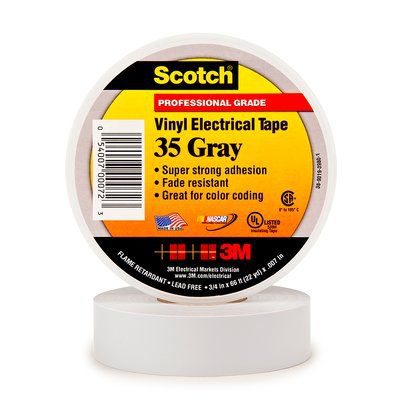 3M 35 GRAY 3/4-IN-X-66FT PHASE COLORED TAPE 3M 35 GRAY 3/4-IN-X-66FT PHASE COLORED TAPE