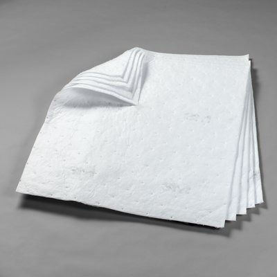 3M Petroleum Sorbent Pad HP-157, Environmental Safety Product, High Capacity, 50 ea/cs