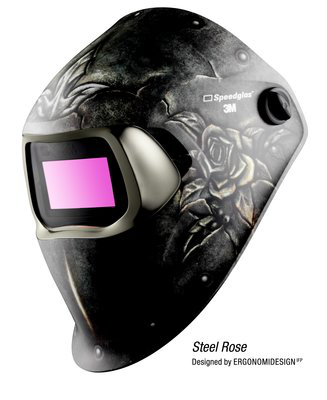 3M Speedglas 100 Welding Helmet Steel Rose 07-0012-31SR/37228(AAD), with ADF 100V, 1 EA/Case