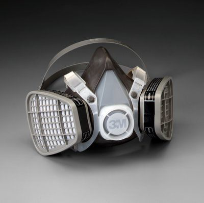 3M Half Facepiece Disposable Respirator Assembly 5301, Organic Vapor, Large 12 EA/Case