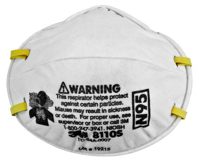 3M Particulate Respirator 8110S, N95 160 EA/Case