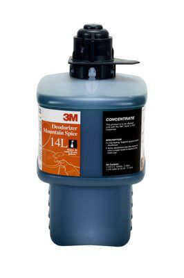 3M Deodorizer - Mountain Spice Concentrate 14L, Gray Cap, 2 Liter, 6/case