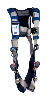 3M DBI-SALA ExoFit STRATA Vest-Style Harness 1112476, Grey, Blue, Medium, 1 EA