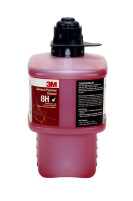3M General Purpose Cleaner Concentrate 8H, Black Cap, 2 Liter, 6/case