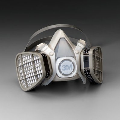 3M Half Facepiece Disposable Respirator Assembly 5101, Organic Vapor, Small 12 EA/Case